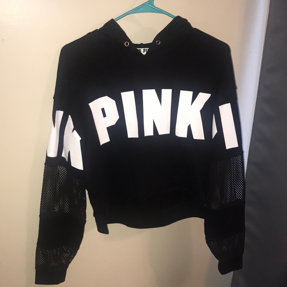 VS Pink Cropped Hoodie